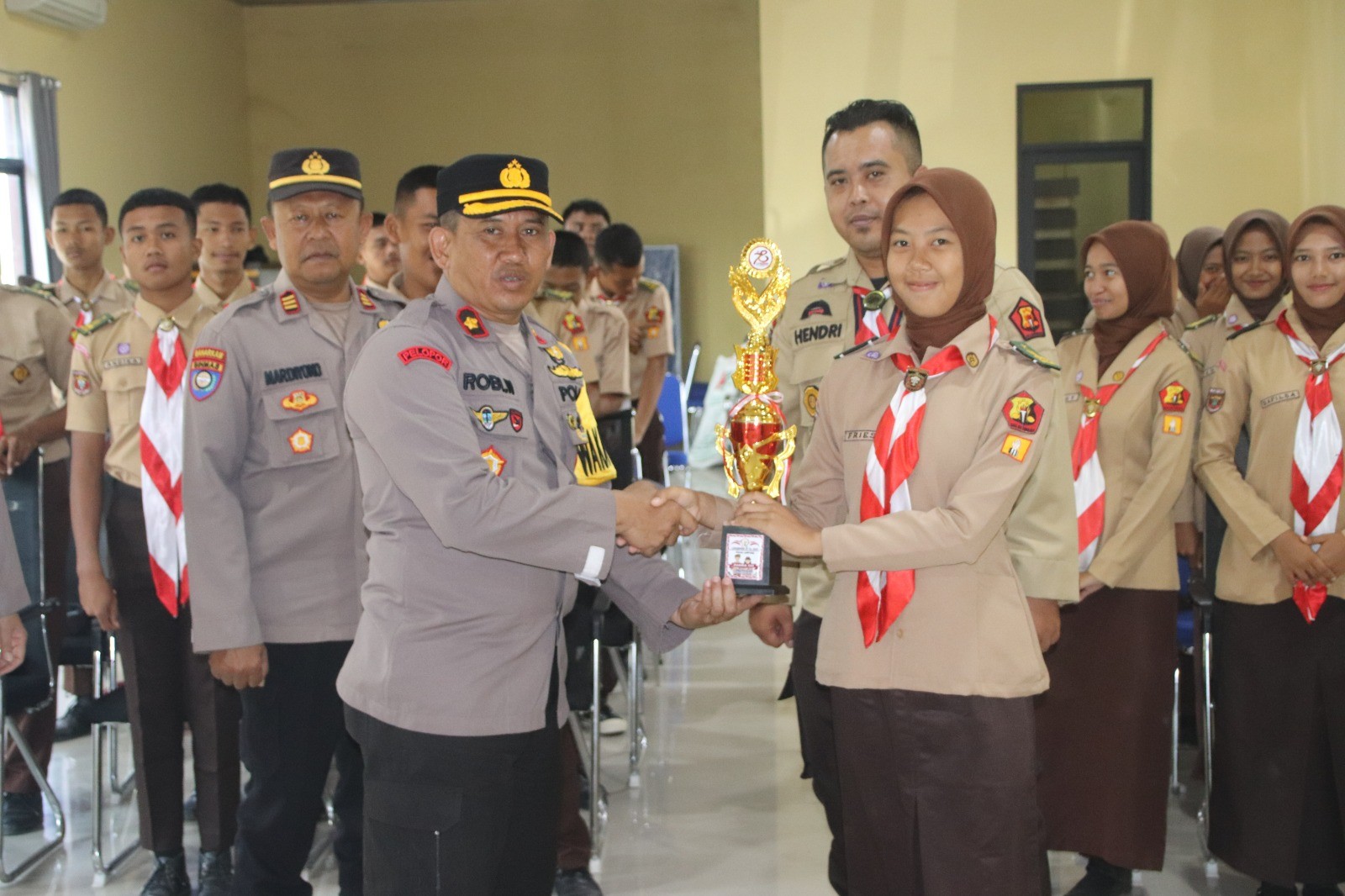 Polres Pringsewu Apresiasi Kontingen Saka Bhayangkara atas Partisipasi di Lomba Tingkat Polda Lampun